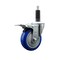 Service Caster 4'' SS Blue Poly Swivel 1'' Expanding Stem Caster Total Lock Brake SCC-SSEXTTL20S414-PPUB-BLUE-1 - alternate 1